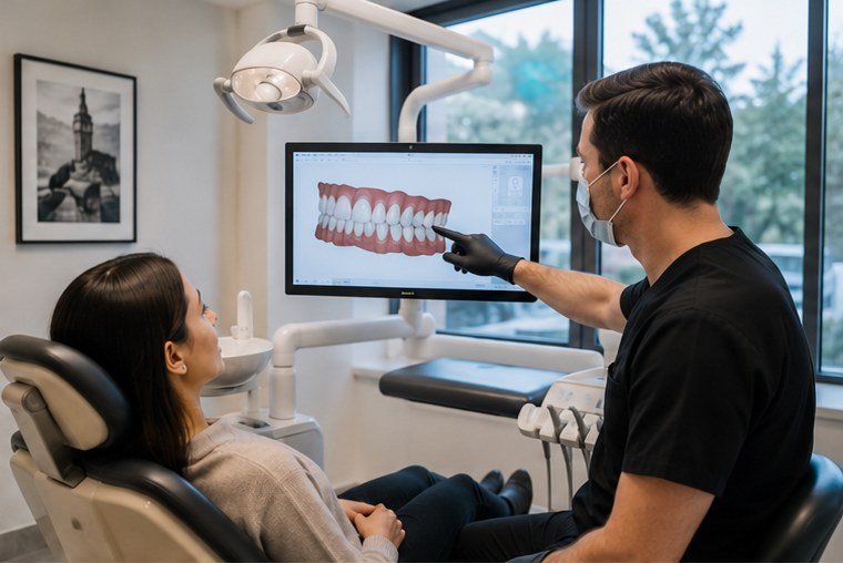 Partner clinic consultation with digital smile design